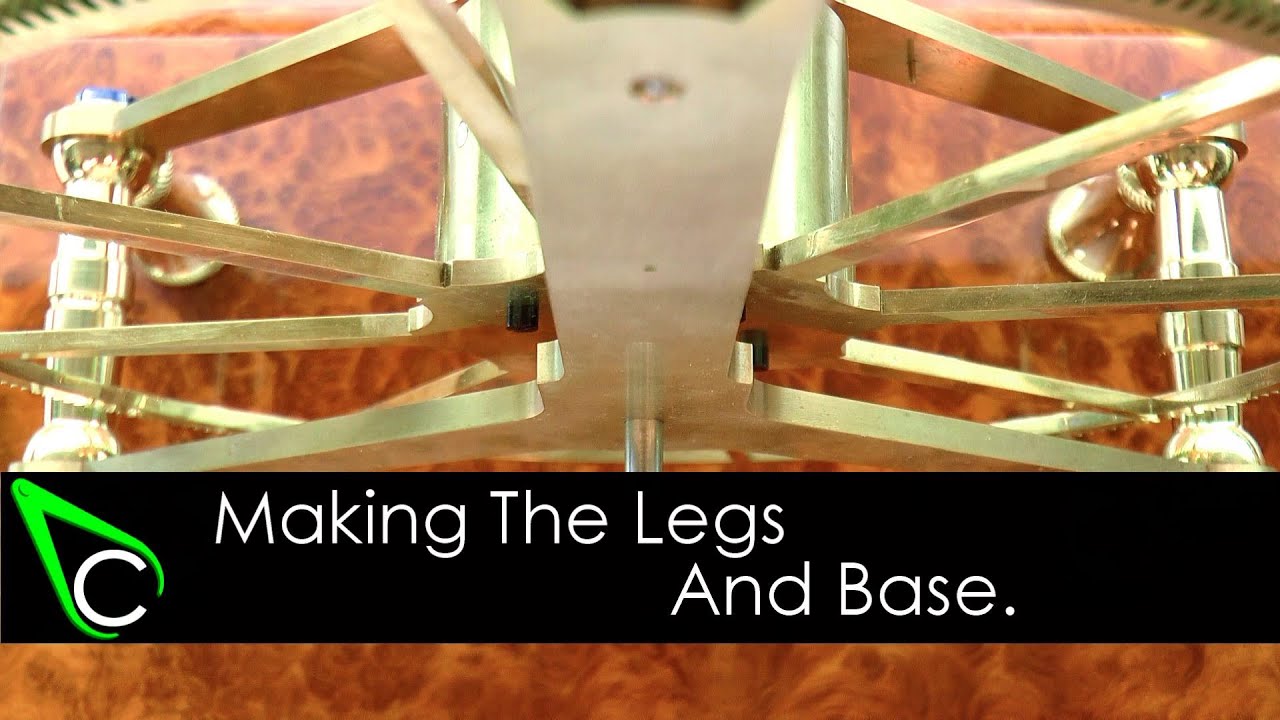 Clockmaking - How To Make A Clock In The Home Machine Shop - Part 19 - Making The Legs And Base