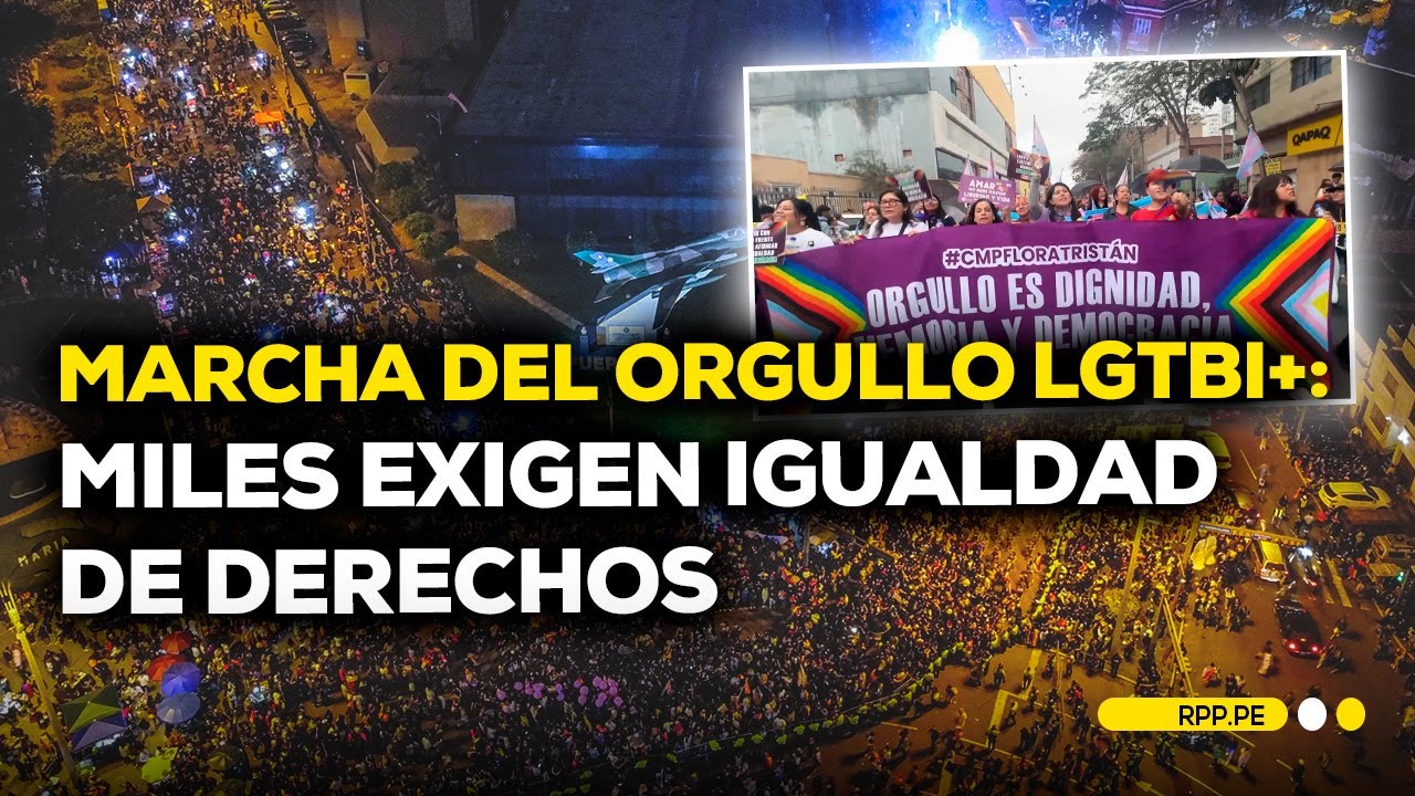 🏳️‍🌈 Marcha del Orgullo LGTBI+ en Lima: Exigen igualdad de derechos🤝 Lima 2025 #RPPESPECIALES