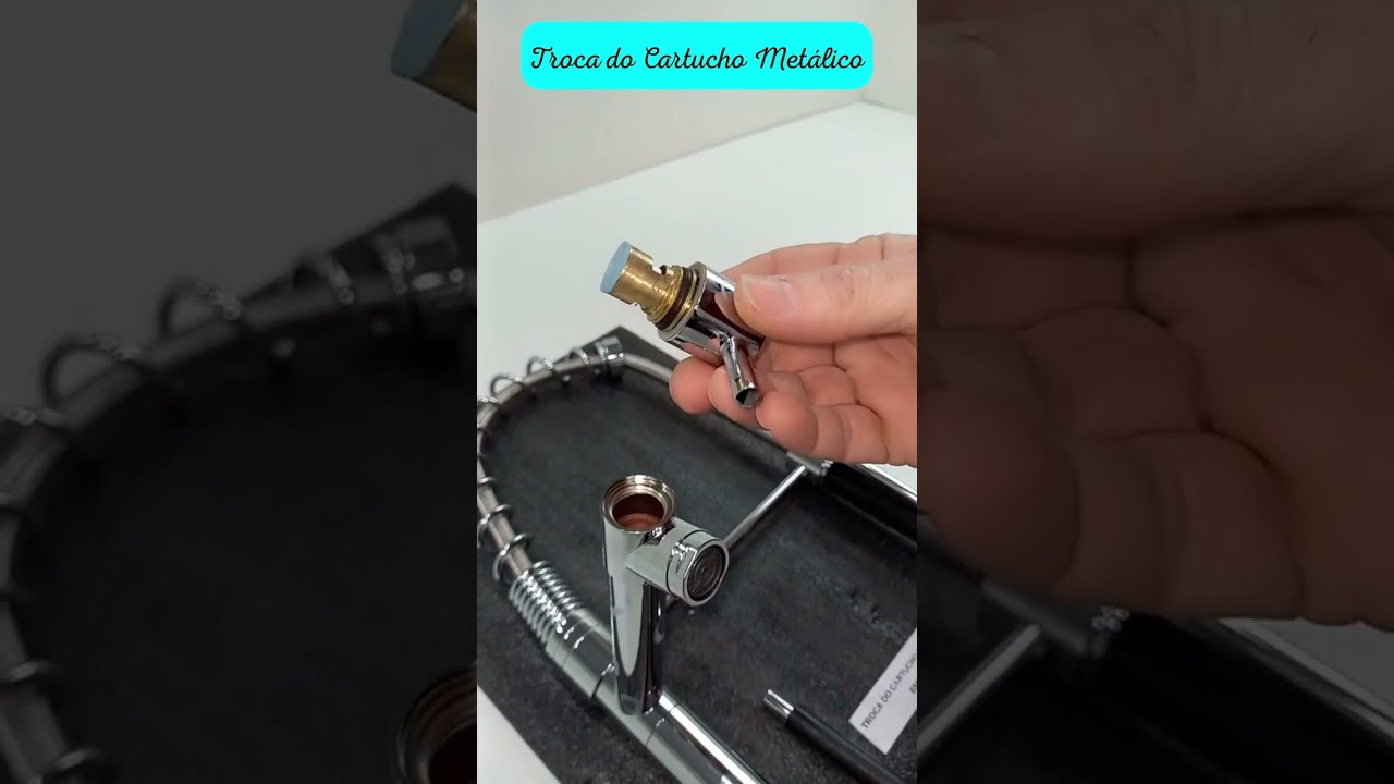 TORNEIRA GOURMET - Troca do Cartucho Met&aacute;lico