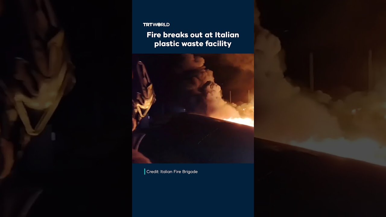 Fire breaks out at Italian plastic waste facility