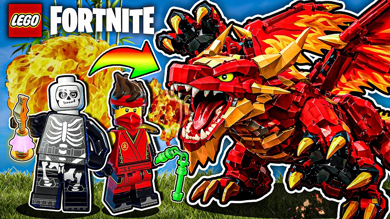 灼熱の王「ドラゴン」を倒してニンジャマスターになれ！🥷🔥🐲【レゴ×フォートナイト】#8
