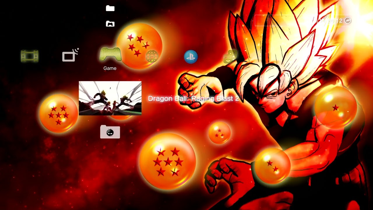 Dragon Ball Raging Blast 2 (PS3) - XMB Menu Theme Music - High Quality