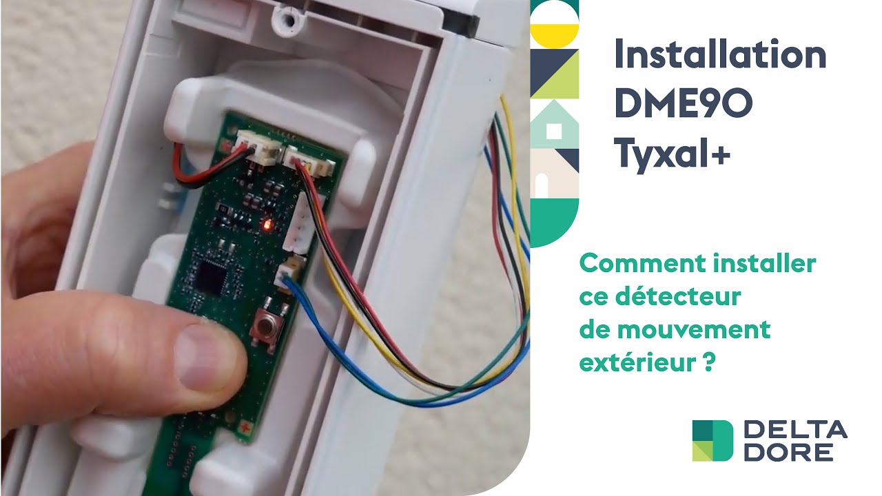 Comment installer le Détecteur de Mouvement Extérieur (DME90) Tyxal+ ?