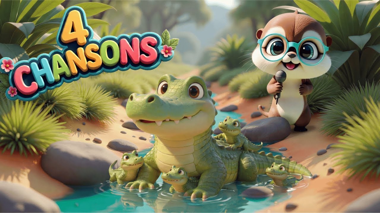 4 comptines pour enfants | Les crocodiles, Petit escargot, Coucou hibou