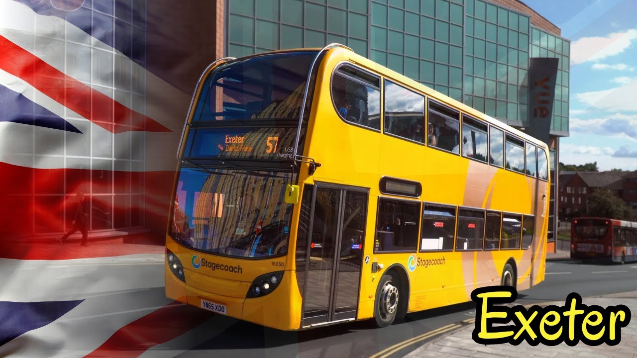 Buses in Action in the UK: Exeter. PUBLIC TRANSPORT that is connecting the city #busspotting