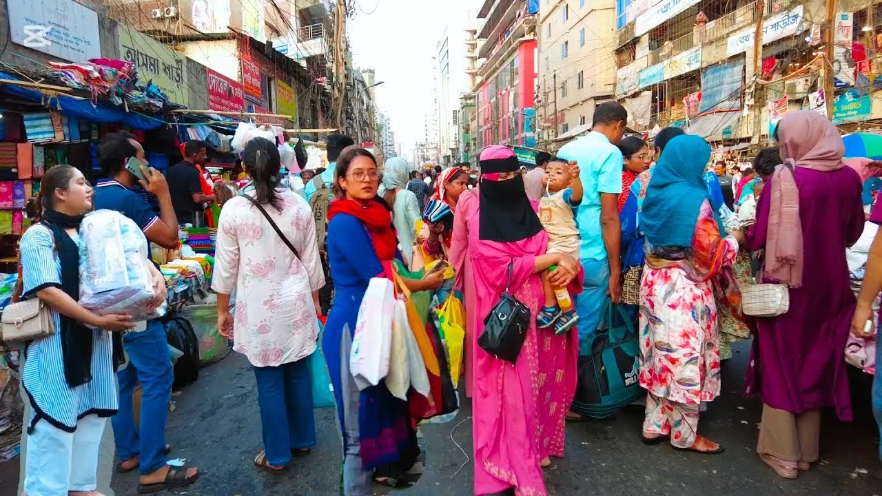 🇧🇩 Bangladesh’s BIGGEST Street Market Walking Tour  4K HDR Ultra Realistic