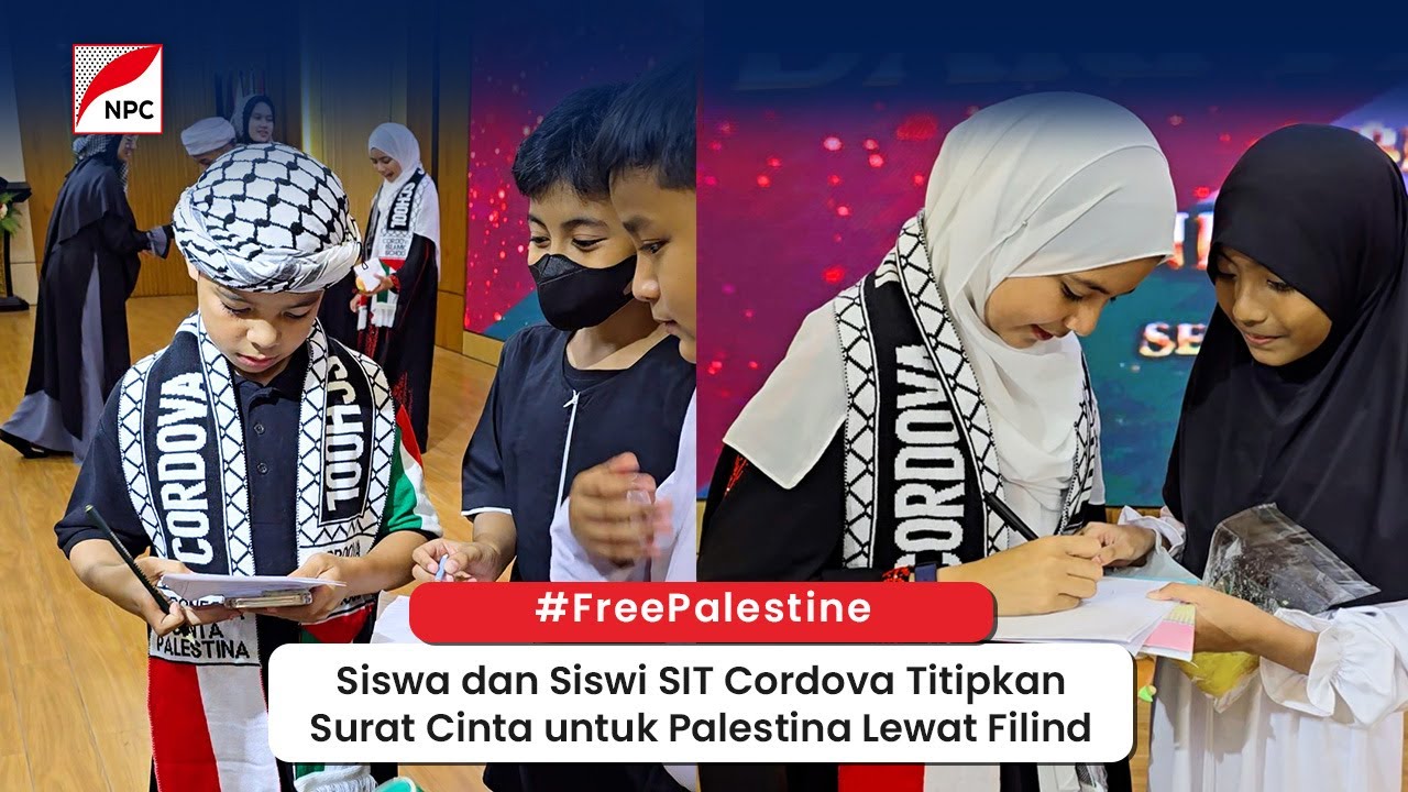 FILIND ONIM SERAHKAN SURAT CINTA ANAK-ANAK INDONESIA UNTUK PALESTINA