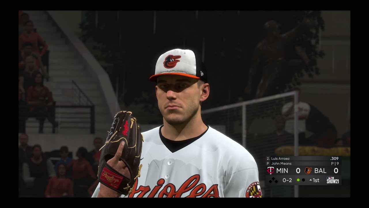 MLB the show 21 franchise mode gameplay: Minnesota Twins vs Baltimore Orioles - (PS4) [4K60FPS]
