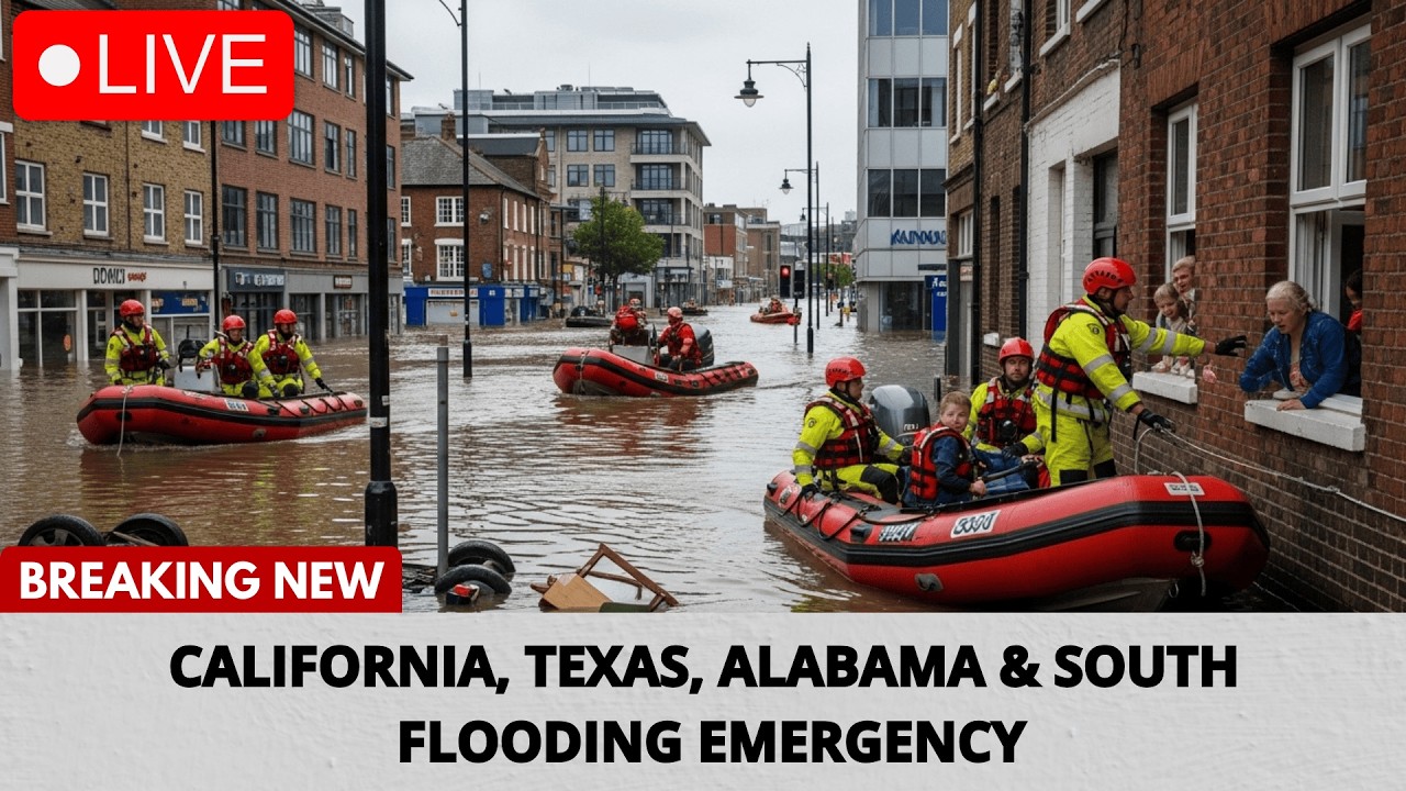 US FLOOD UPDATE February 18 2026 &mdash; California, Texas, Alabama & South FLOODING EMERGENCY