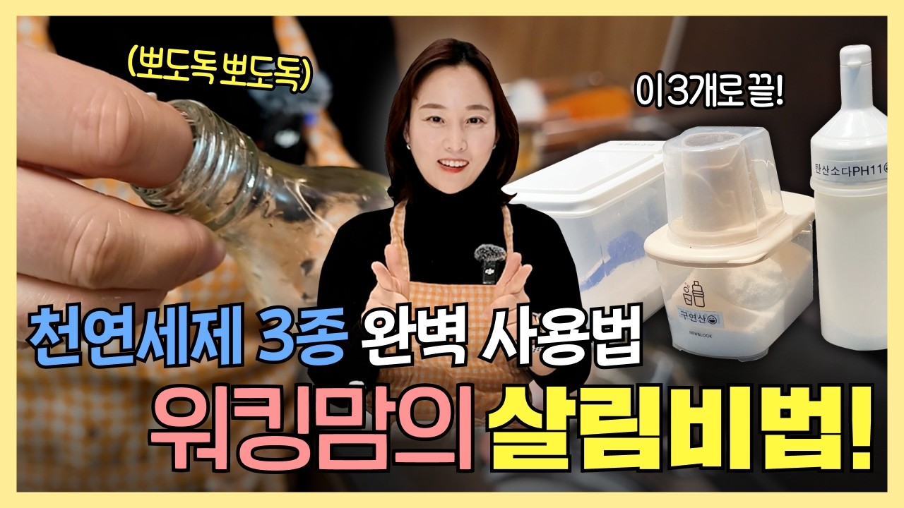 친환경 세제 3종 완벽 사용법 똑똑한 워킹맘의 살림비법