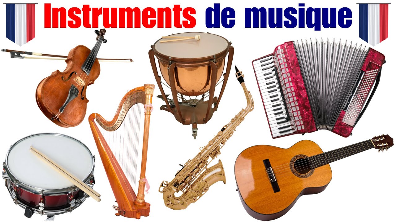 🎵 Les instruments de musique en français| Apprendre le vocabulaire français 🇫🇷| débutant (A1–A2)