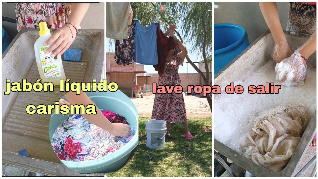 VAMOS A PROBAR EL JABON LIQUIDO CARISMA POR PRIMERA VEZ  PARA LAVAR ROPA DE SALIR