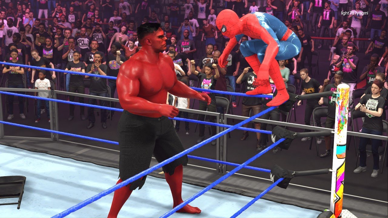 241. spider man vs red hulk superhero wwe,Best Marvel's Avengers Tag Teams | Elimination Match