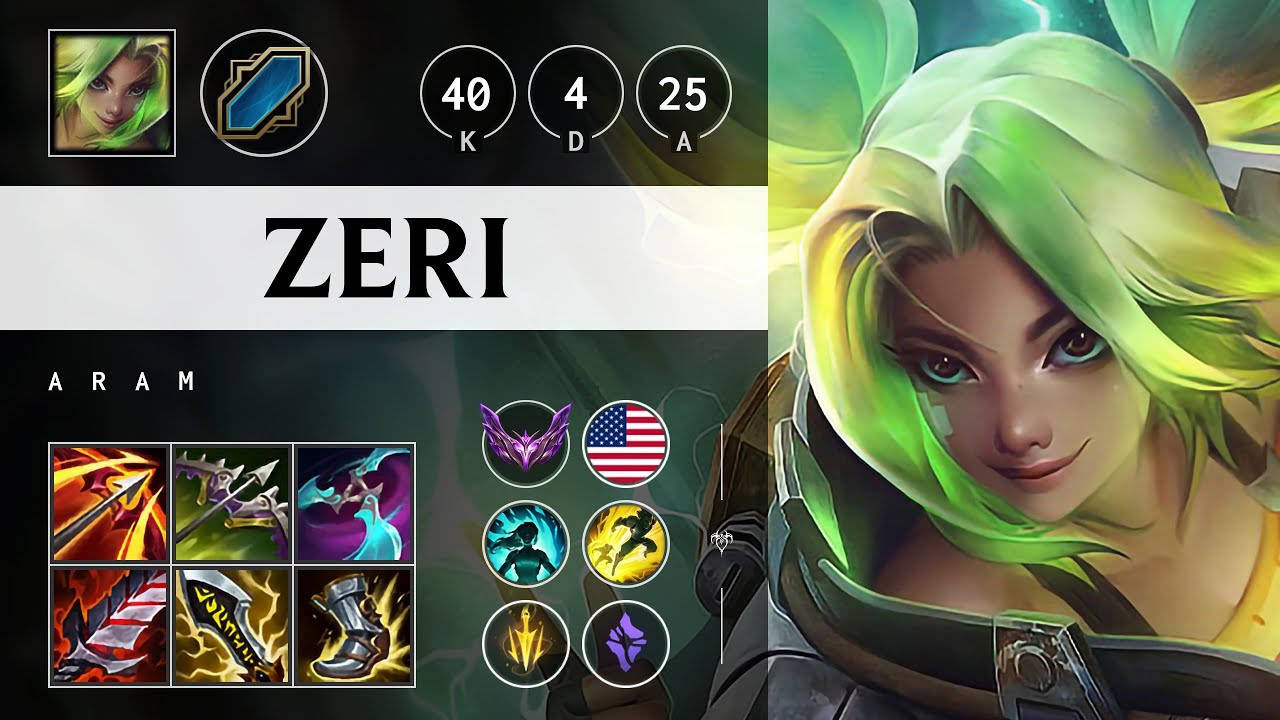 Zeri ARAM: Quadra Kill, Legendary - NA Master Patch 14.20