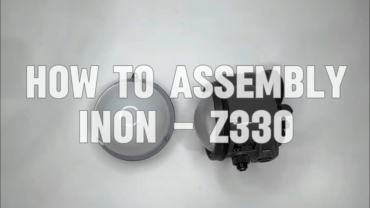 How to assembly light dome diffuser to INON Z330