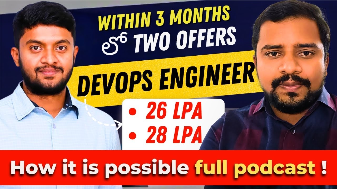 KK Funda Student Placed with 26 & 28 LPA – Full DevOps Journey in Telugu