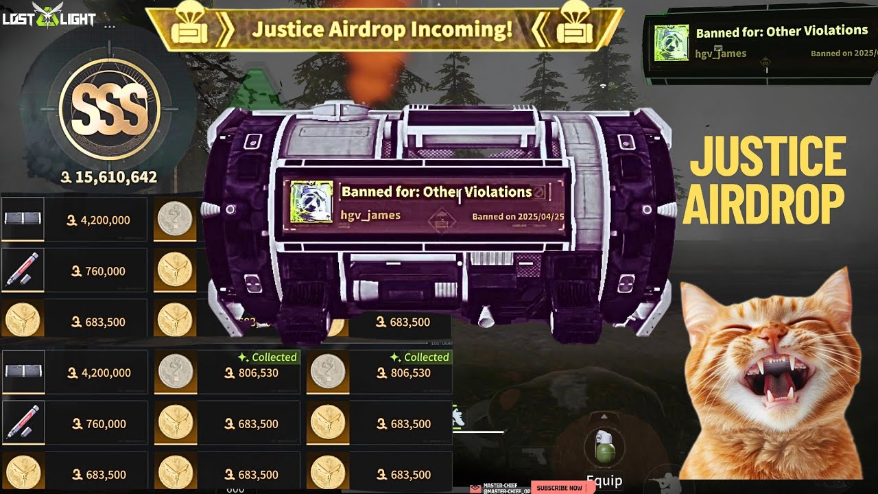 JUSTICE AIRDROP | Вещи от забаненных игроков! -Lost Light