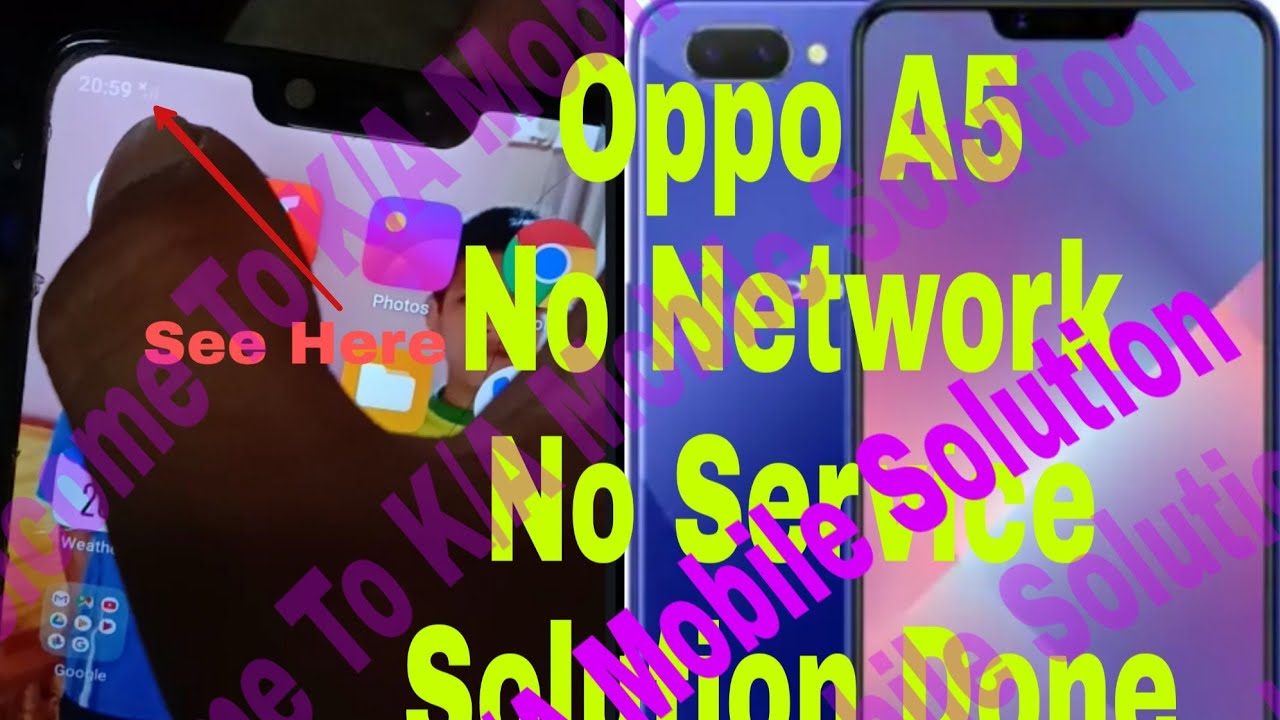 Oppo A5 No Network No Service Solution | done1000% Only Change one WTR  See Enjoy Tried To Everyone