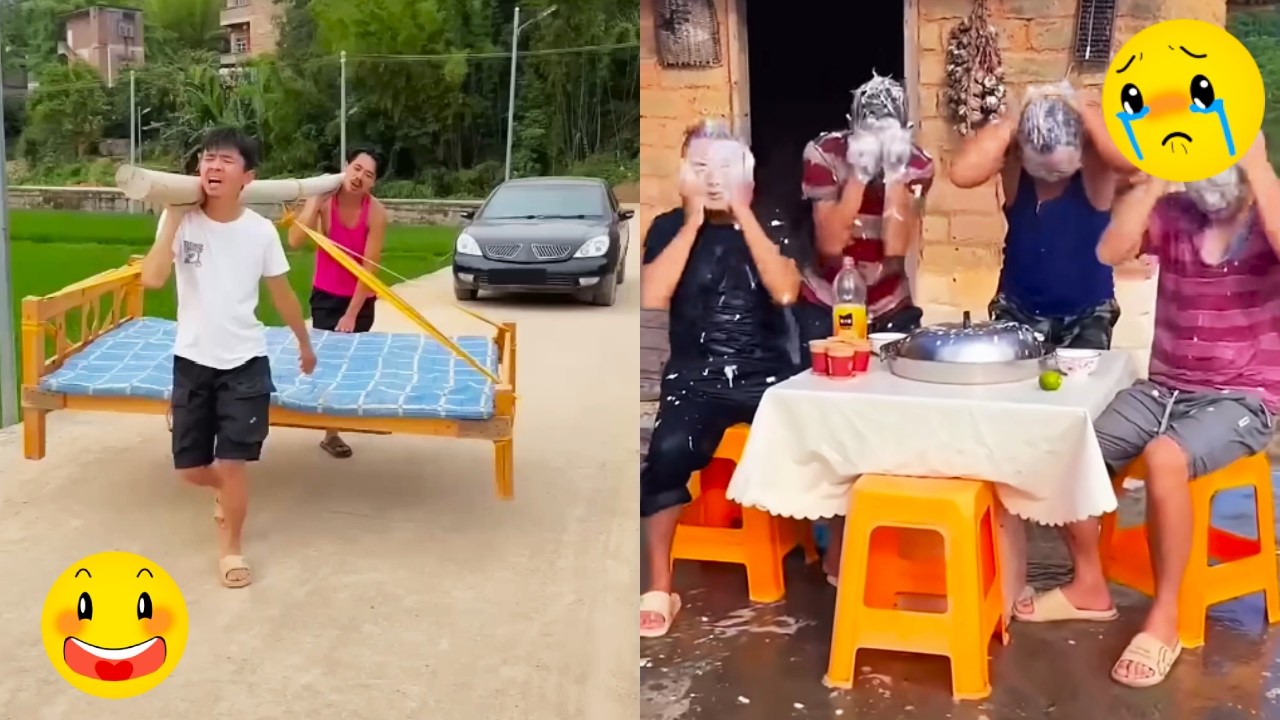 बदला लेने के लिए कार ने हमसे टक्कर मार दी और हमें कीचड़ में फेंक दिया।#मज़ेदार #funny