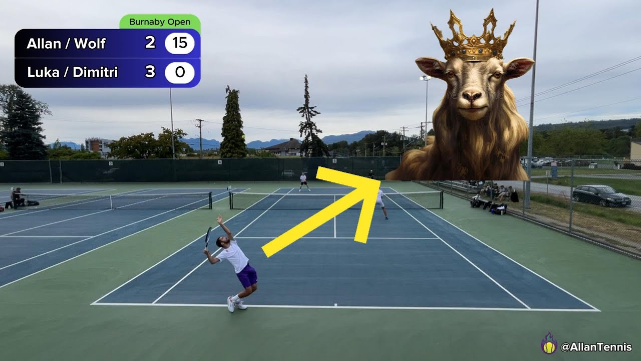 MY FIRST EVER OPEN LEVEL MATCH - Playing the GOAT? | Allan / Wolf vs Luka / Dimi | Burnaby Open 2024