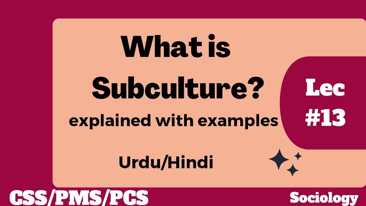 What is Subculture | Definition of Subculture | Subculture in sociology