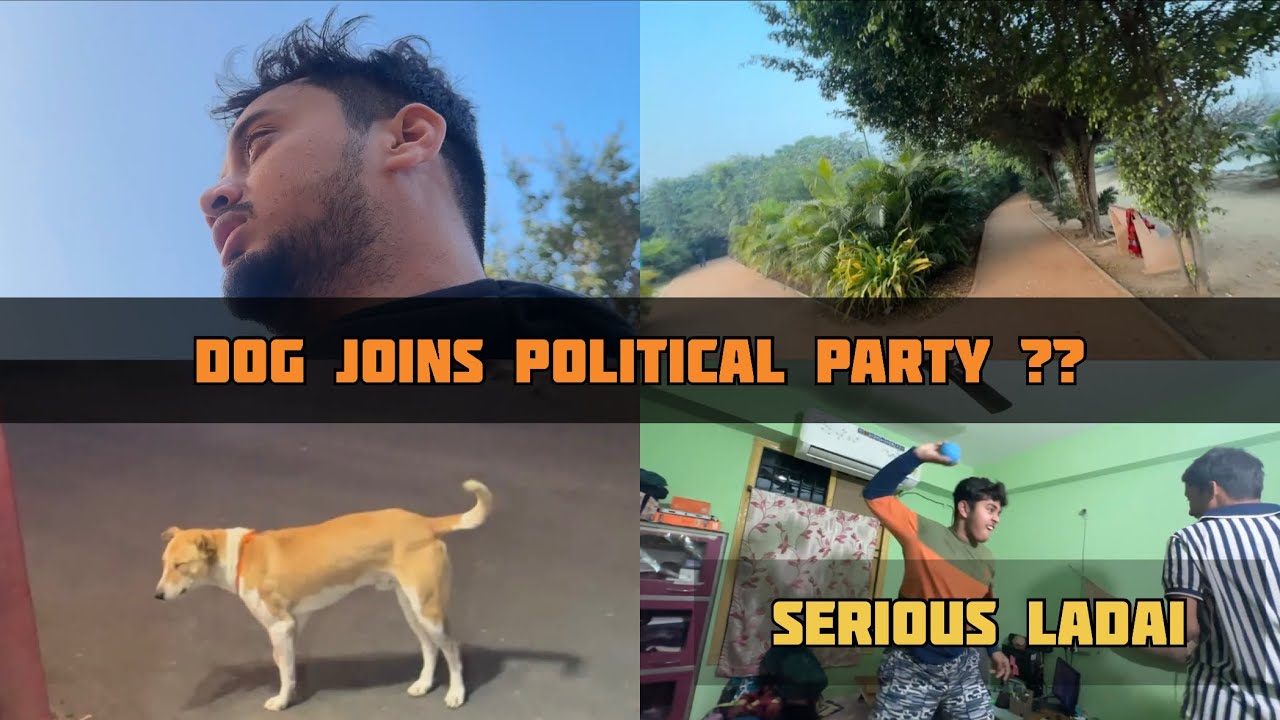 Dog joins Political party 🥳 ??