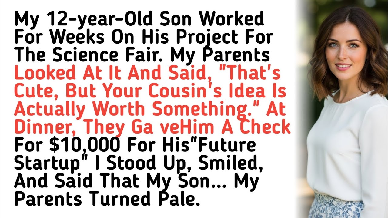 My 12-year-Old Son Worked For Weeks On His Project For The Science Fair. My Parents Looked At It And