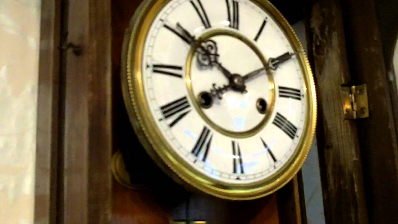 Victorian Vienna wall clock c1890