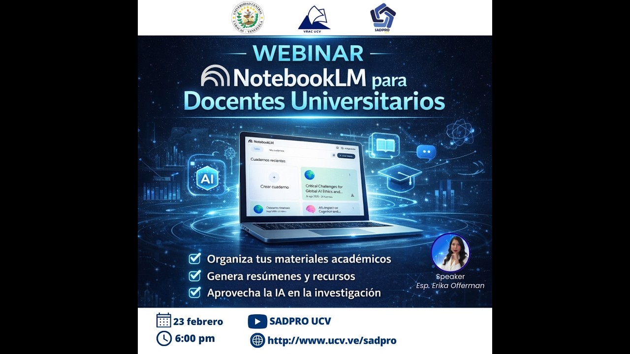 Webinar NotebookLM para Docentes Universitarios