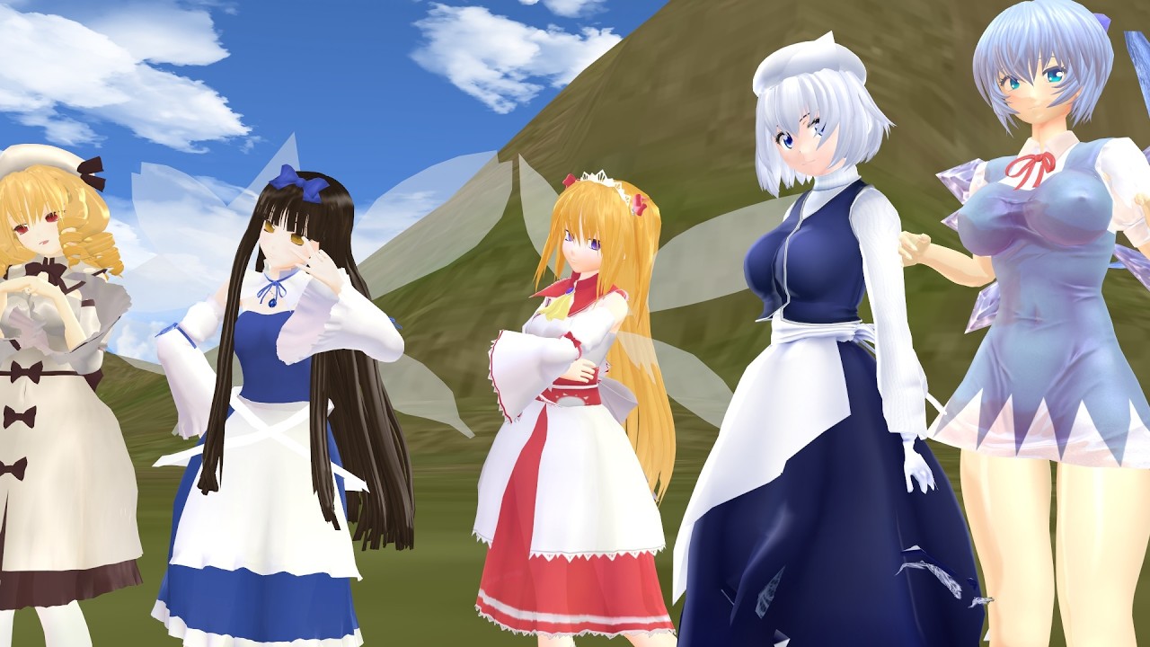どの大人妖精が好き？　あんまり紙芝居に登場しないMMD妖精5選 Touhou MMDs Yousei