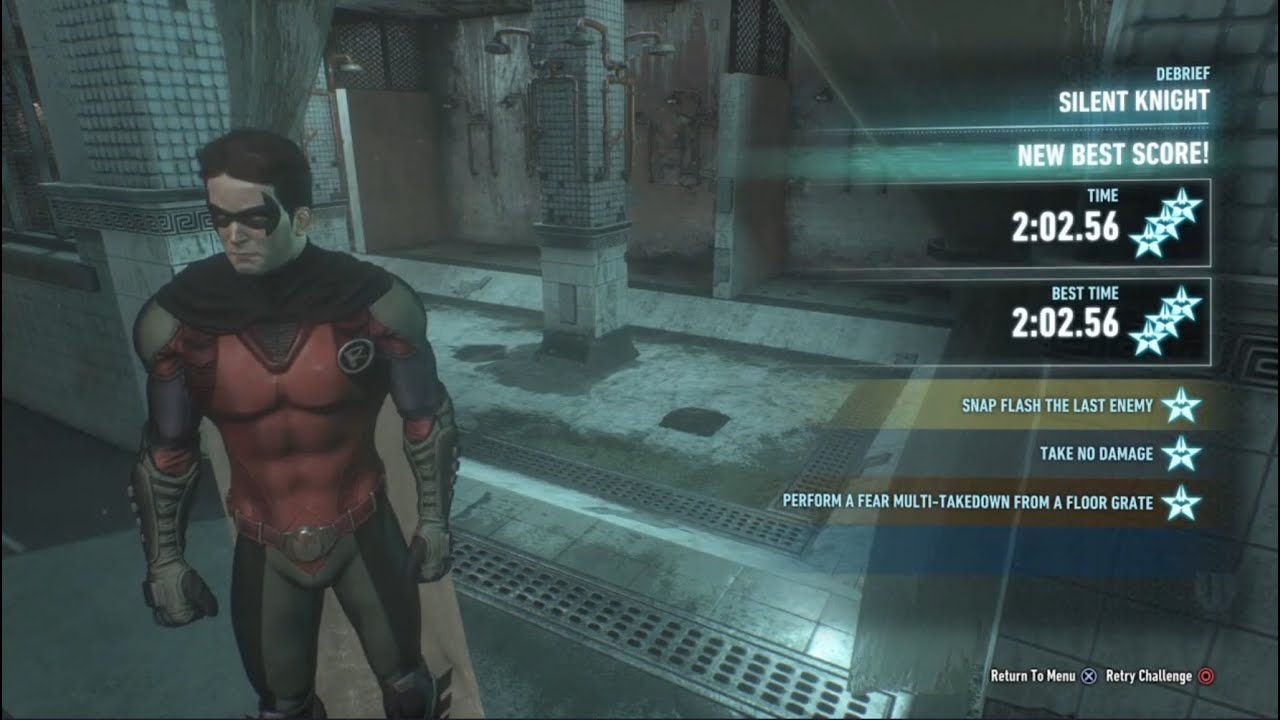 Arkham Knight Silent Knight Robin 3 Star Challenge