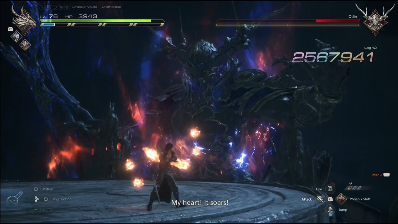 Odin Boss on Ultimaniac Difficulty | Final Fantasy 16