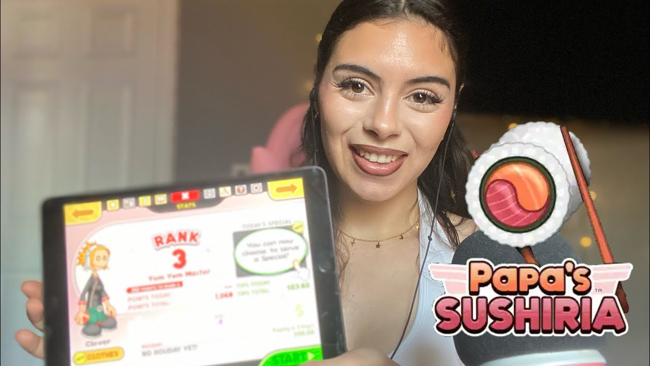 Asmr|| Relaxing papas sushiria gameplay🍣🍱