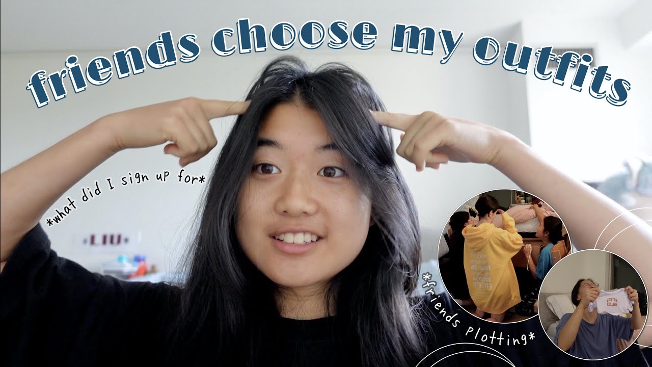 my friends choose my OUTFITS for my FIRST WEEK of school || kinda cute ngl  🧚‍♀️✨