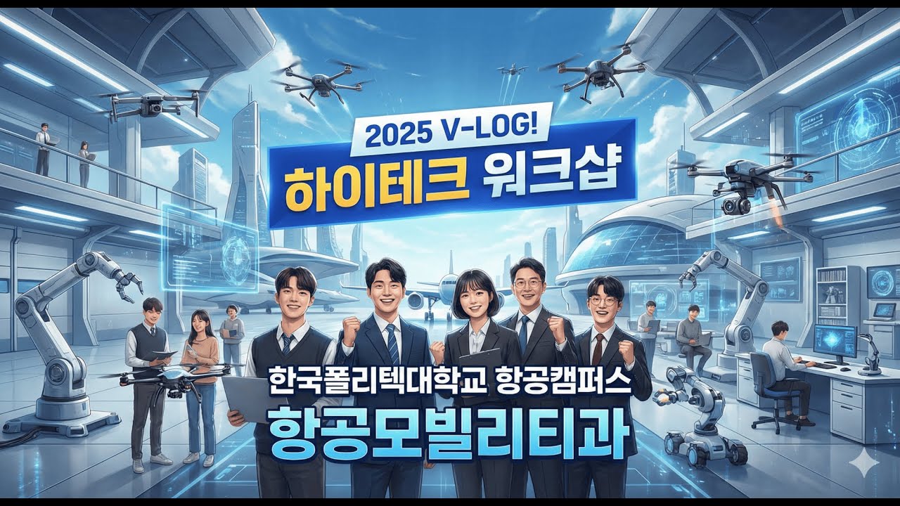 한국폴리텍대학교 항공캠퍼스 항공모빌리티과 2025년 하이테크과정 워크샵 V-LOG!