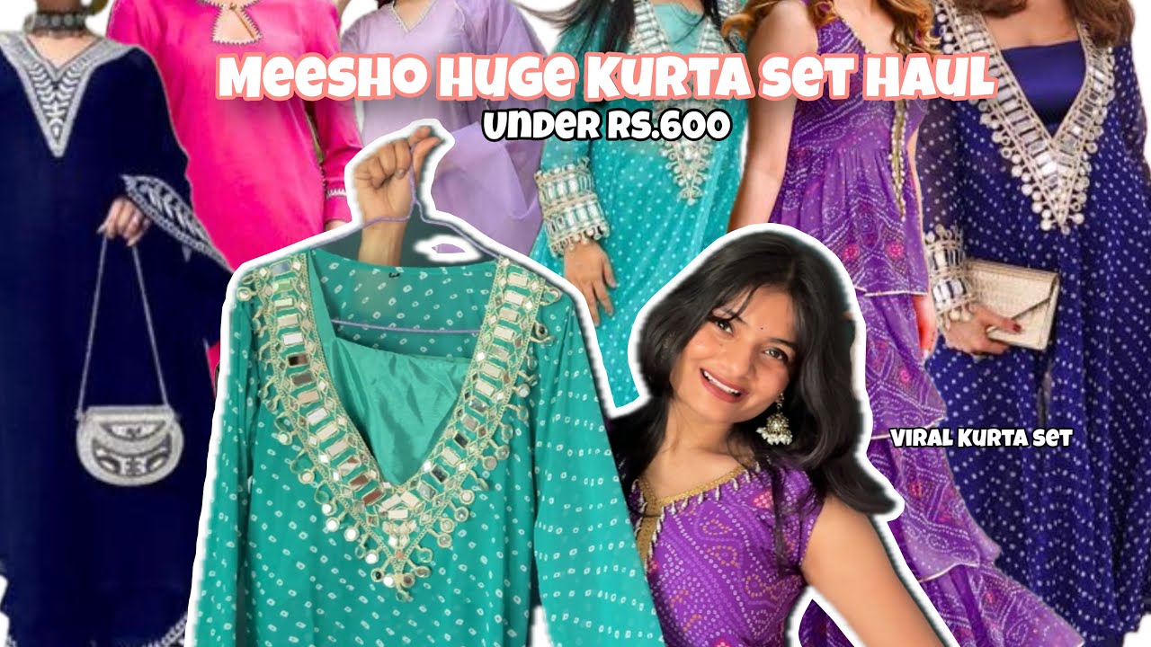 Meesho Huge Kurta set Haul 😍 | Under rs.600 | #meesho #coordset 