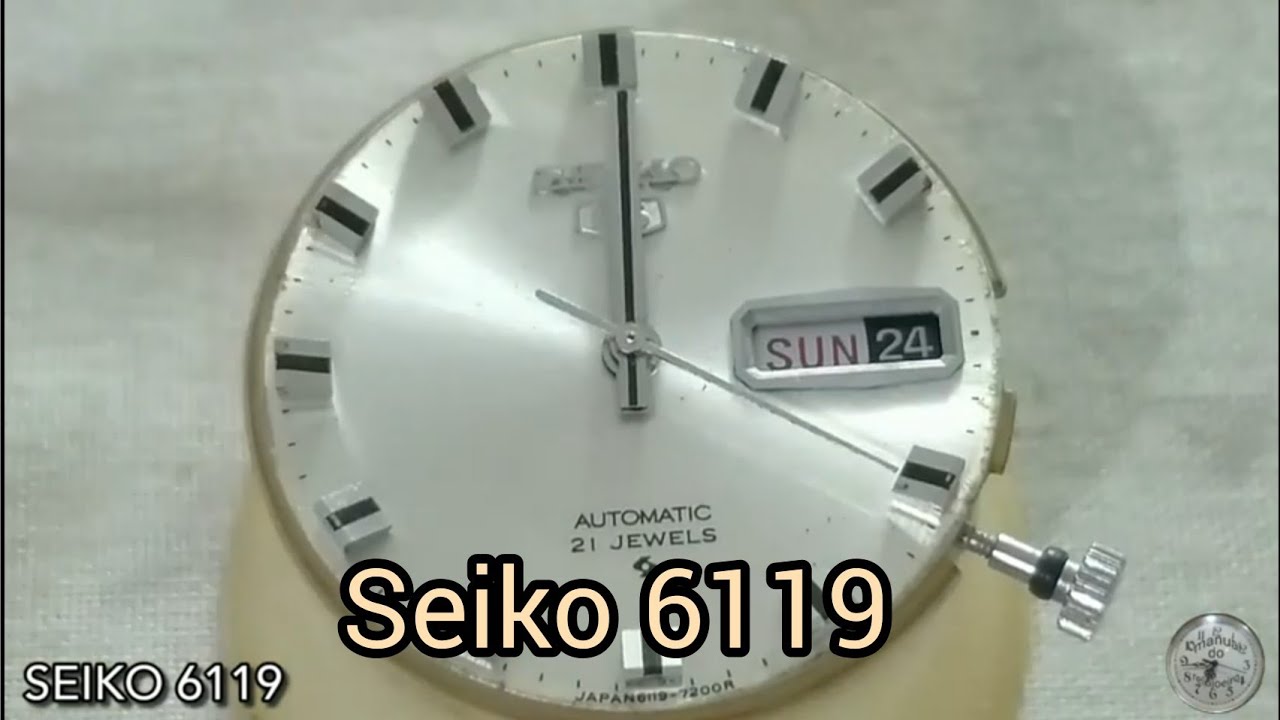 SEIKO 6119 - TROCA DE BALANCO E REVISAO - EM DETALHES.