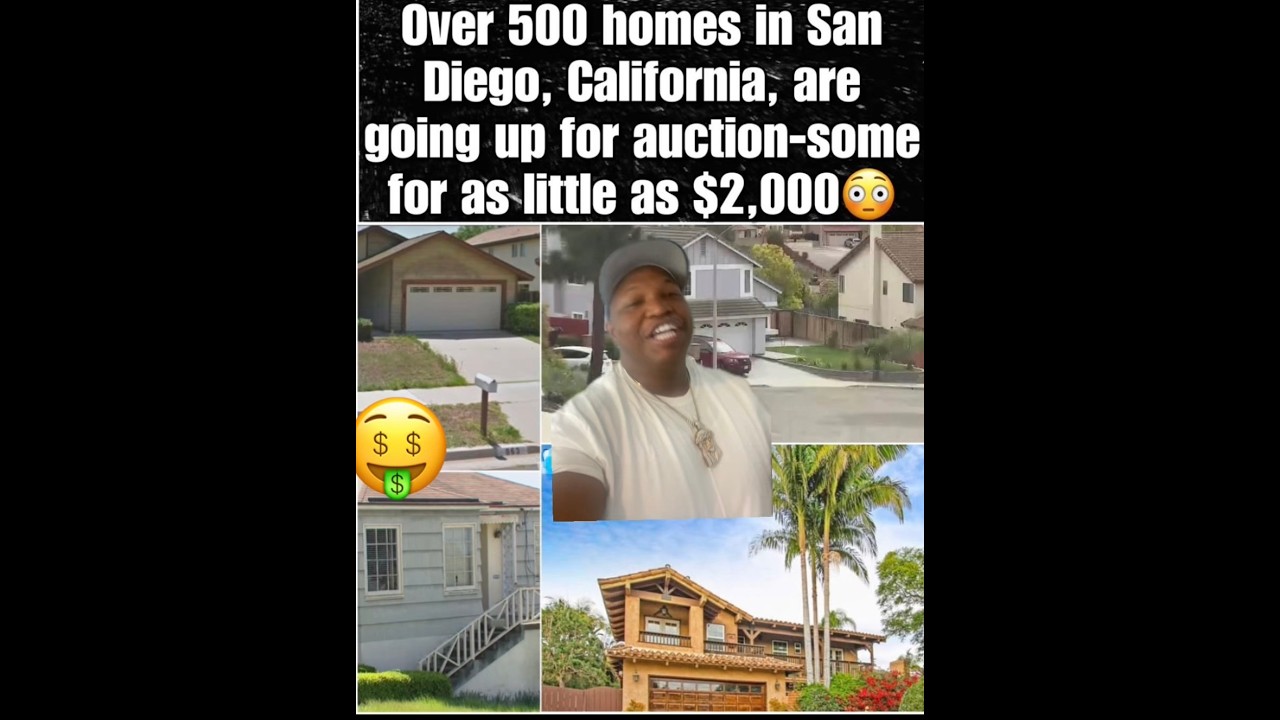 House Auction in San Diego, California with Properties under $2000