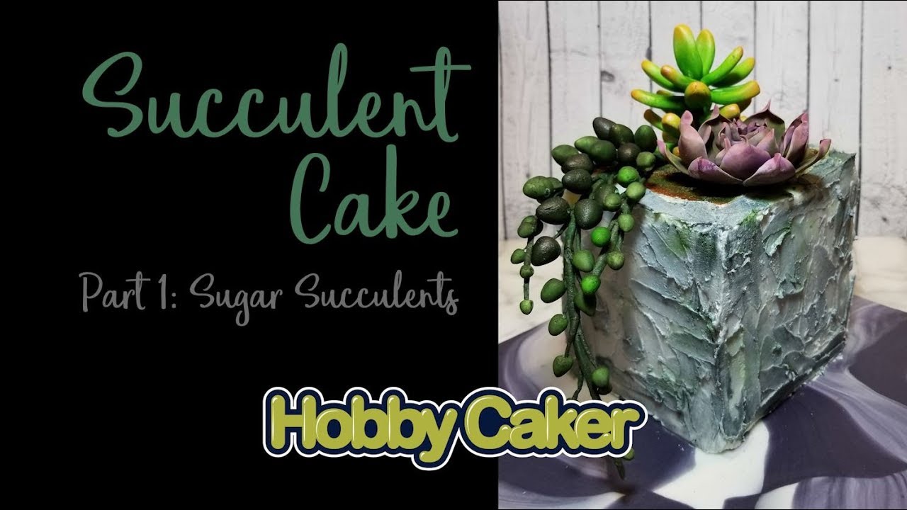 Succulent Cake: Part 1 (How to make sugar succulents)