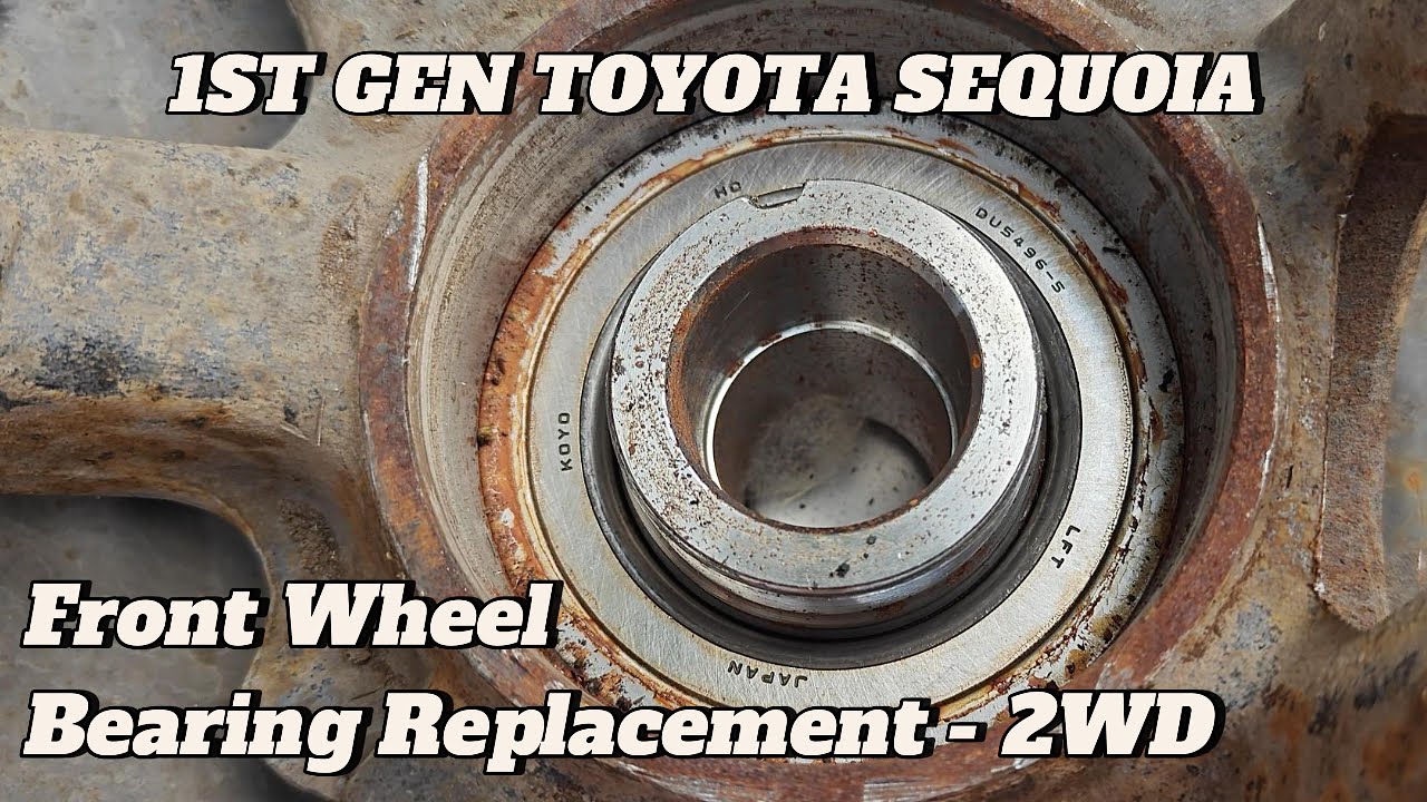 Toyota Sequoia (2001-2007) - Front wheel bearing and upper ball joint replacement - 2WD