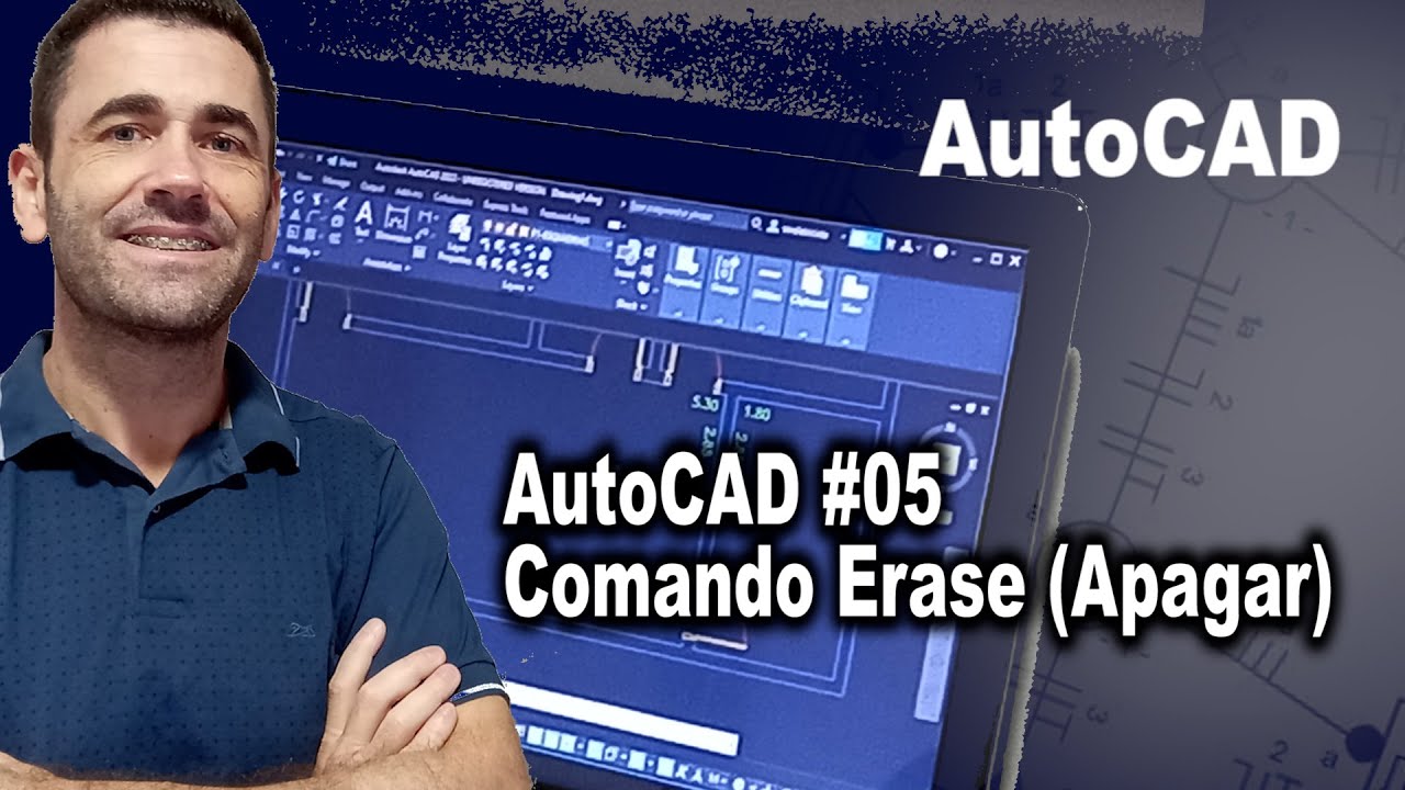 AutoCAD #05 Comando Erase (Apagar) no AutoCAD
