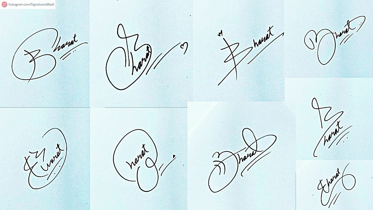 How to Draw Signature like a Billionaire (For Alphabet 