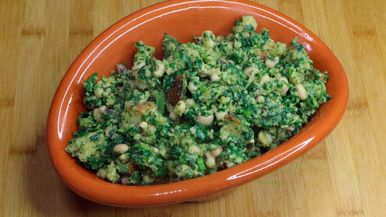 Migas de Couve com Feijão Frade e Brôa — Melhor que Batatas ou Arroz!
