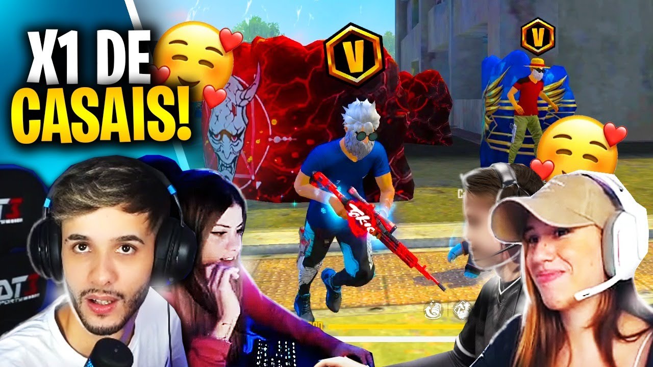 X1 DE CASAIS NO FREE FIRE!!