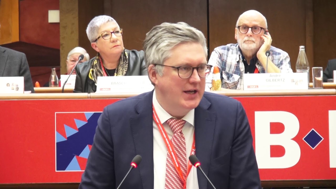 8. Uerdentlechen OGBL-Kongress - 2019/12/06 - Per Hilmersson, b&auml;igeuerdnete Generalsekret&auml;r vum EGB