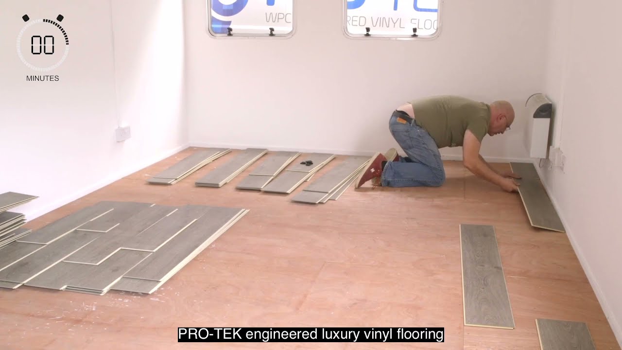 Easy fit luxury vinyl flooring using Unifit locking system