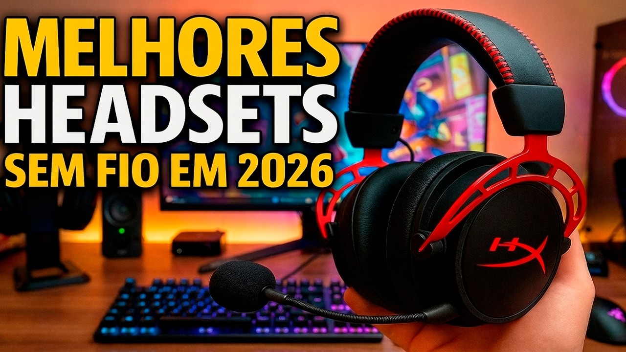 Os 7 Melhores HEADSETS WIRELESS em 2026! / 7Melhores Headsets sem fio