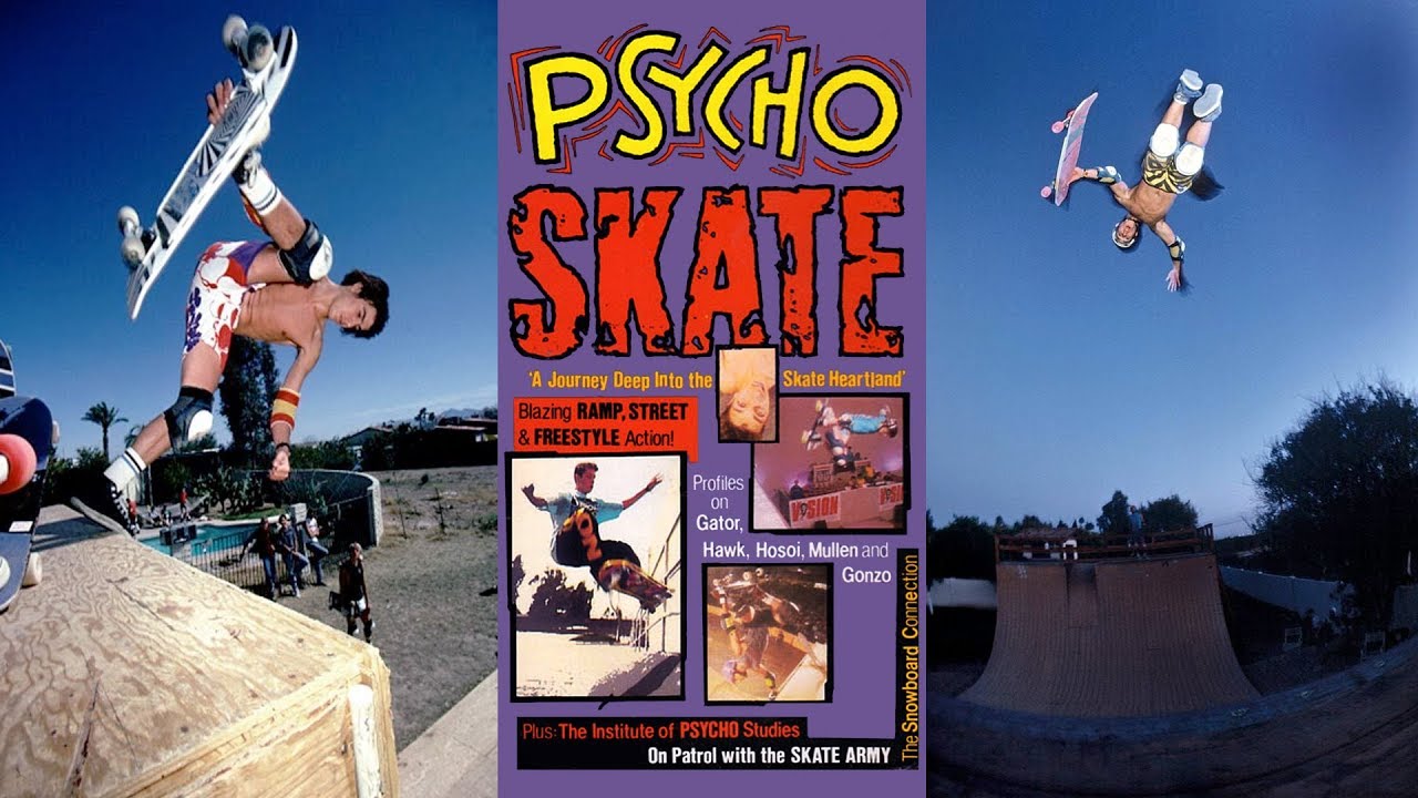 Gator Vision Psycho Skate 80's Skateboarding Video