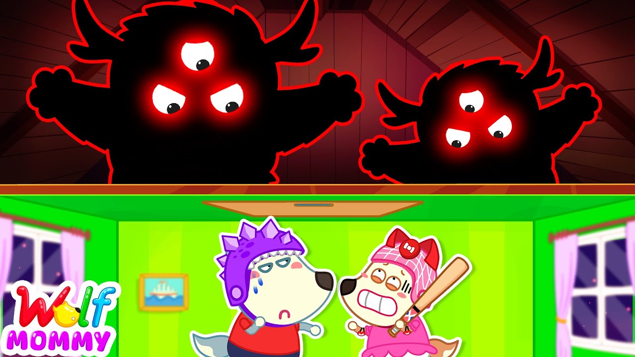Don't Go to the Attic Alone! 🚫 Kids Safety Tips & Good Habits | Mommy Wolf Kids Cartoon