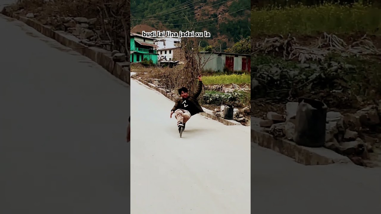 jadai xu la #nepal #dance #supaskater #rollerskating #love #roadskate #roadskating #skat #skating